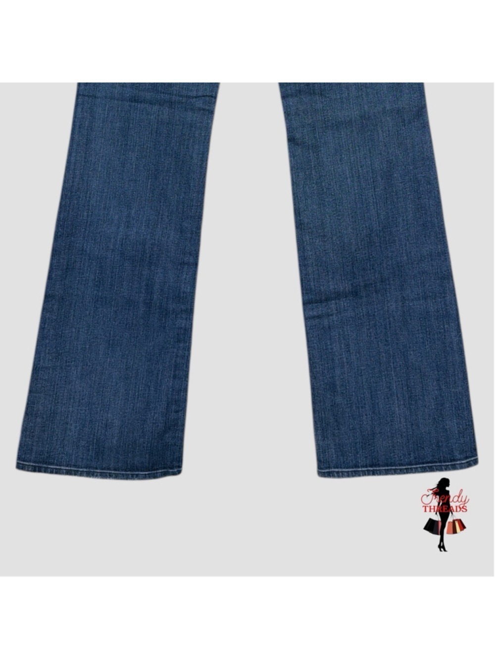 7 For All Mankind Jeans Womens 30x34 Blue Denim Low Rise Dojo Bootcut Faded Y2K - Picture 8 of 12